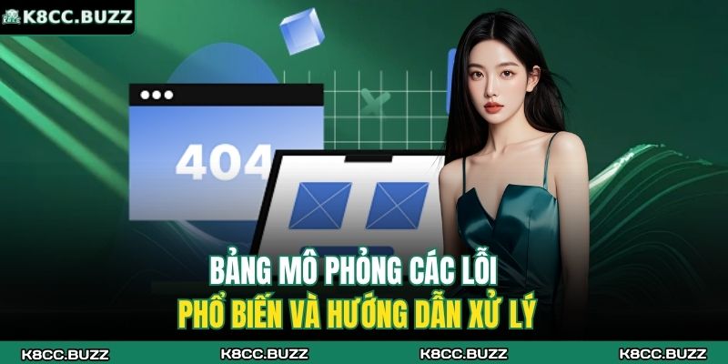 Đăng Nhập K8CC – Quy Trình Truy Cập An Toàn Và Hiệu Quả 4 Bảng mô phỏng các lỗi phổ biến và hướng dẫn xử lý