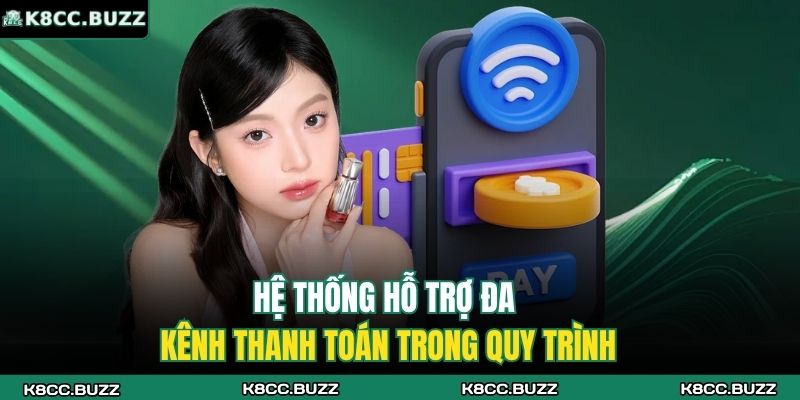 Nạp Tiền K8CC – Hướng Dẫn Chi Tiết, Nhanh Chóng Và An Toàn 3 Hệ thống hỗ trợ đa kênh thanh toán trong quy trình