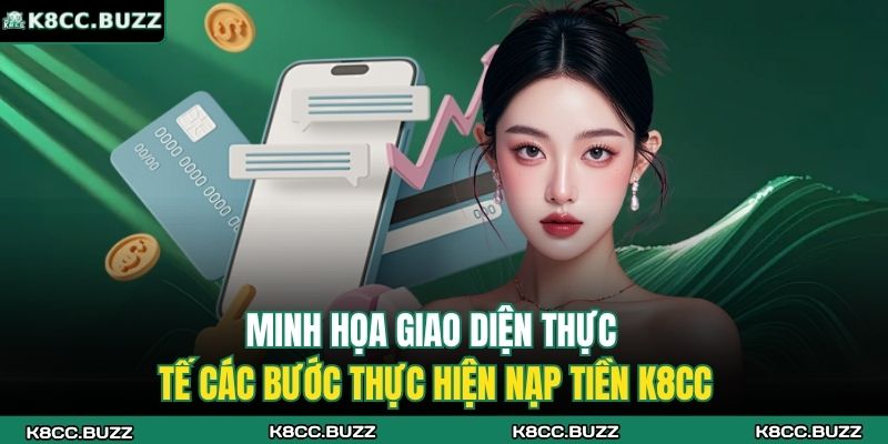 Nạp Tiền K8CC – Hướng Dẫn Chi Tiết, Nhanh Chóng Và An Toàn 2 Minh họa giao diện thực tế các bước thực hiện nạp tiền K8CC