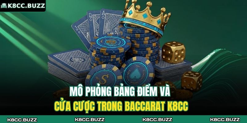 Baccarat K8CC – Trải Nghiệm Giải Trí Đỉnh Cao Và Minh Bạch 2 Mô phỏng bảng điểm và cửa cược trong Baccarat K8CC