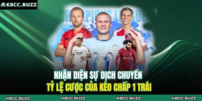 Tất Tần Tật Về Kèo Chấp 1 Trái - Hiểu Rõ, Thắng Dễ Hơn 3 Nhận diện sự dịch chuyển tỷ lệ cược của kèo chấp 1 trái